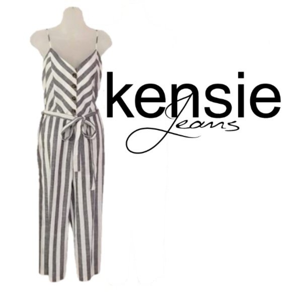 Kensie Pants - NWT Kensie Jeans Linen Jumpsuit, Large